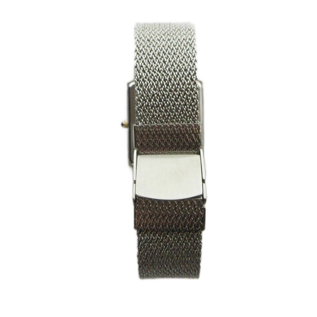 SEIKO 9530 5010 Dolce Quartz Watch Roman Rectangular Silver Color Gold Color Sil