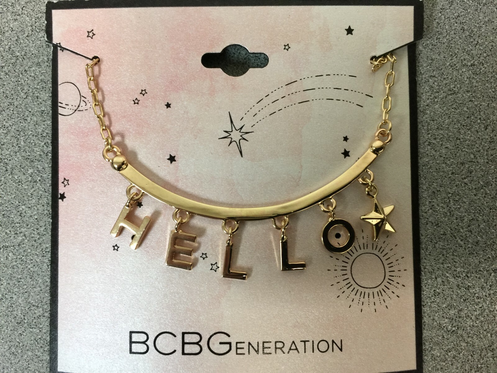 BCBGeneration Hello Collar Necklace, 16″ + 3″ extender – Gold-Tone – New