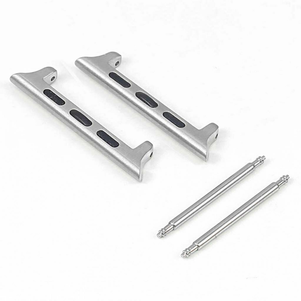 Silver 38mm/40mm/41mm Apple Watch Spring Bar Adapter (For 22mm Band) USA Shipper