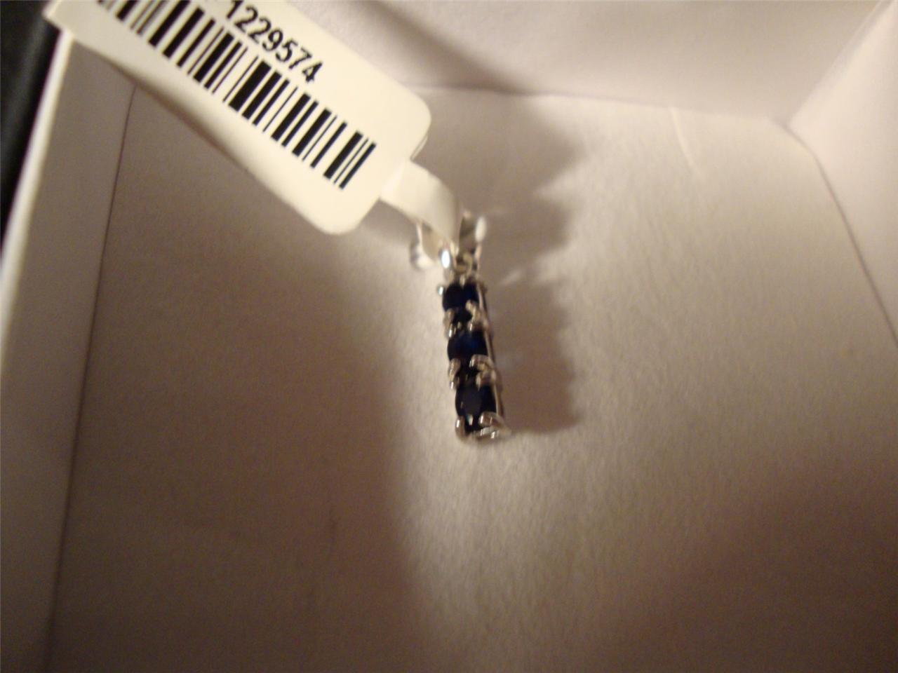 J376 DIFFUSED BLUE SAPPHIRE (OVL) PEDANT STERLING SILVER TGW 0.62 CTS