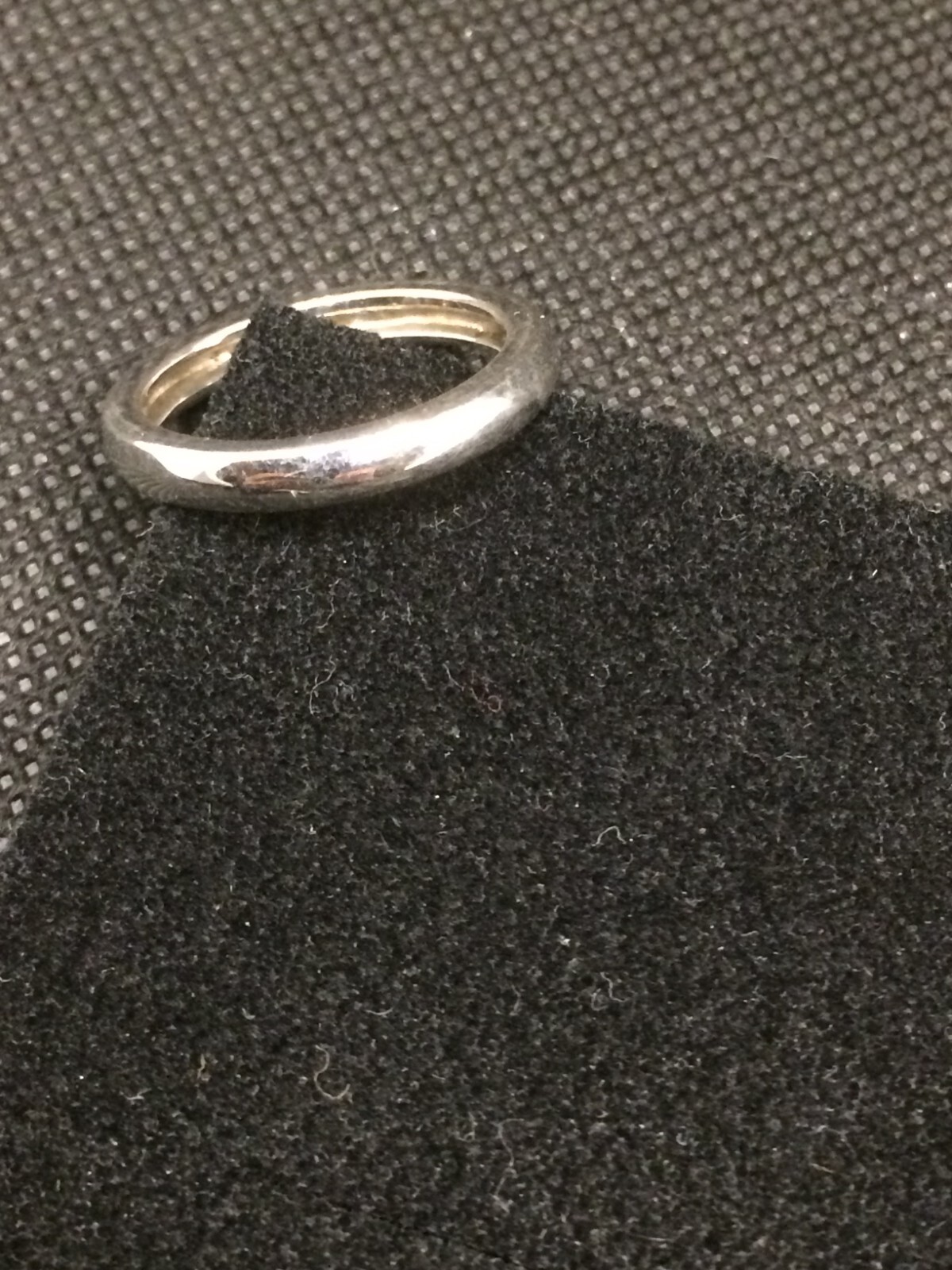 plain silver ring 925 silver hallmarked 18mm size 57 5.8g