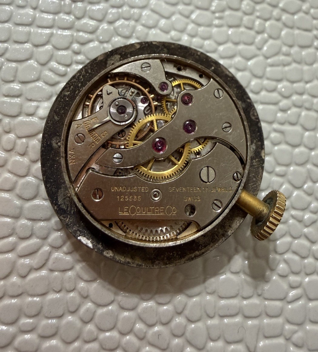 LeCoultre Watch Movement For Parts UNTESTED