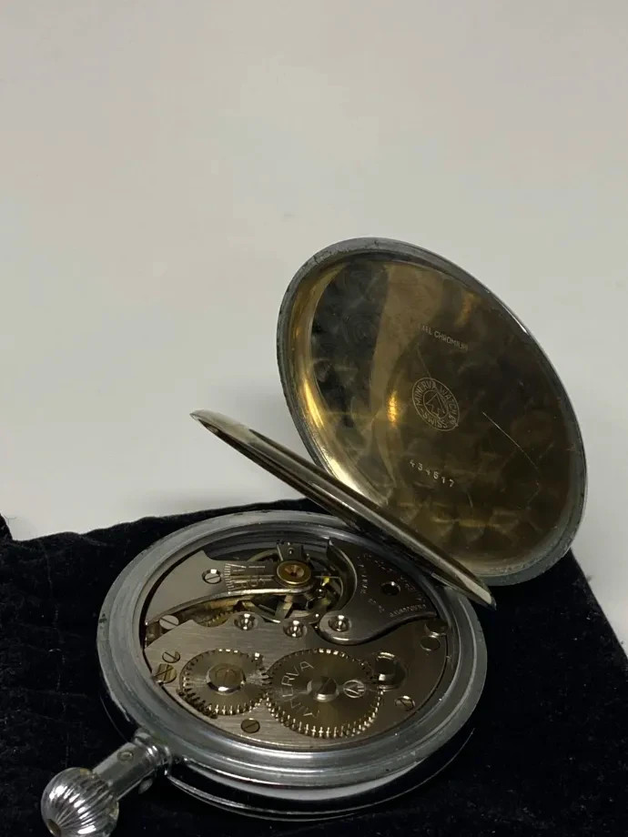 Vintage Minerva Duo-Stop Swiss Mechanical Stopwatch 7 Jewels Working 30 Min