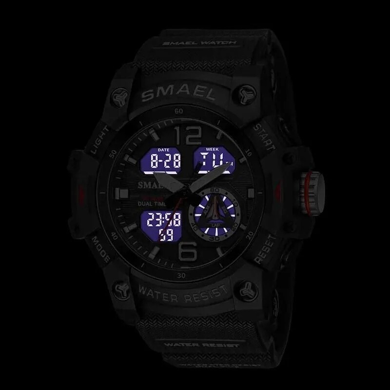 Military Tactical Waterproof Digital Sports Watch LED Backlight TAC Wristwatch