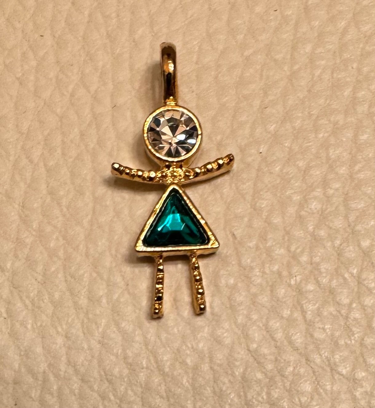 December Zircon Birthstone Baby Charm Large Girl Fashion Jewelry FREE SHIPPING