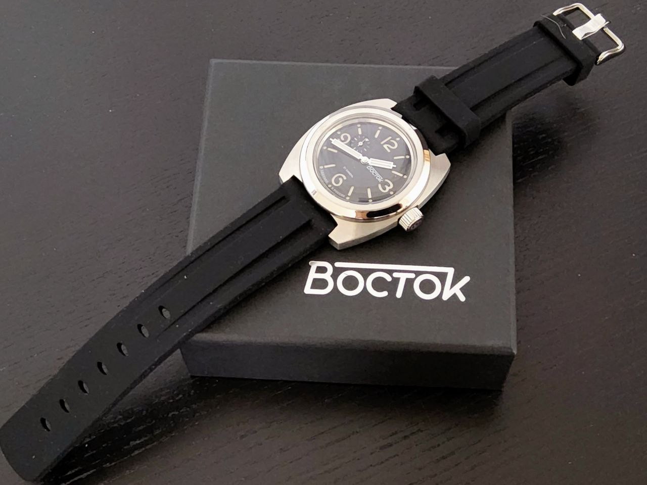 Vostok Amphibia “Panerai” 170964 2415 rubber strap plastic strap