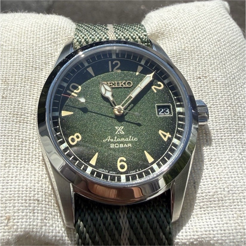 Seiko Prospex SPB155 Baby Alpinist Green Dial Full set + Nato Strap