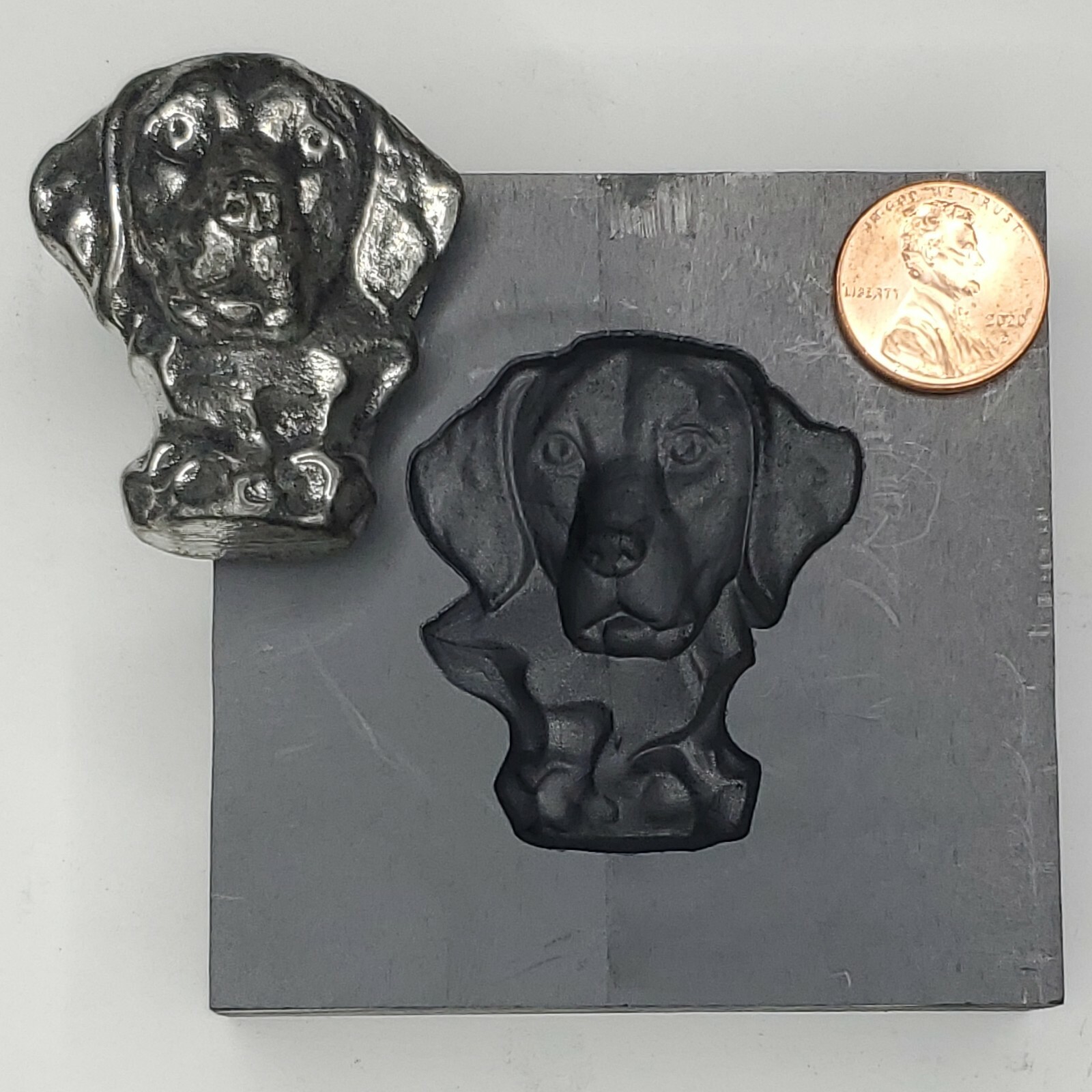 Dog 3D Graphite Ingot Mold for Gold Silver Copper Tin Melting Casting Refining