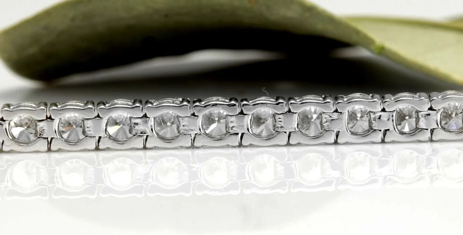 5.50ct Women’s Lab Grown EF/VS Diamond One Line Tennis Bracelet 925 Silver