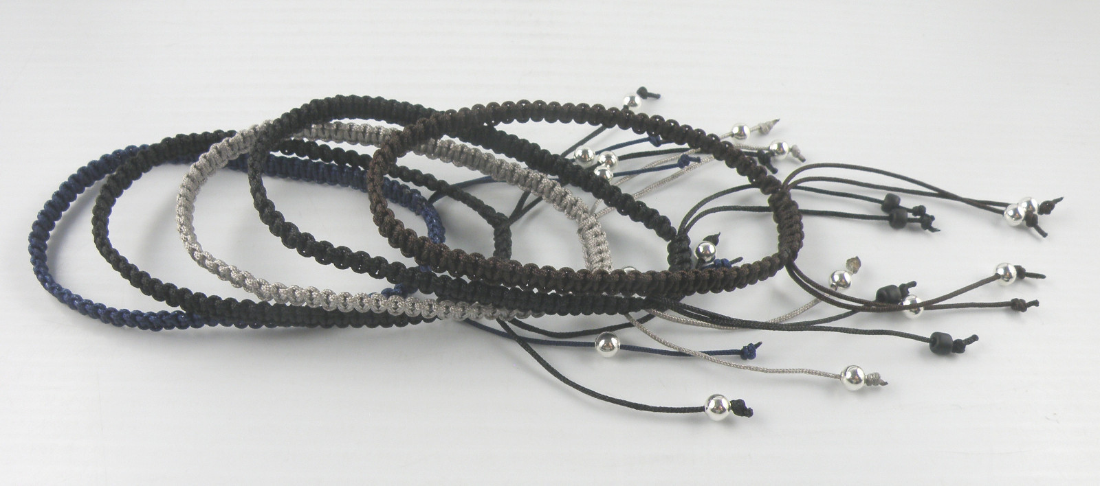Handmade Macrame Art Knotted Cord Bracelet Adjustable Closing Unisex