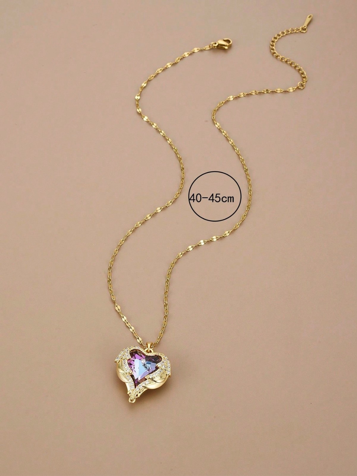 Heart Necklaces Love Gifts For Girls Angel Wings Pendant Chain for Women Mystic