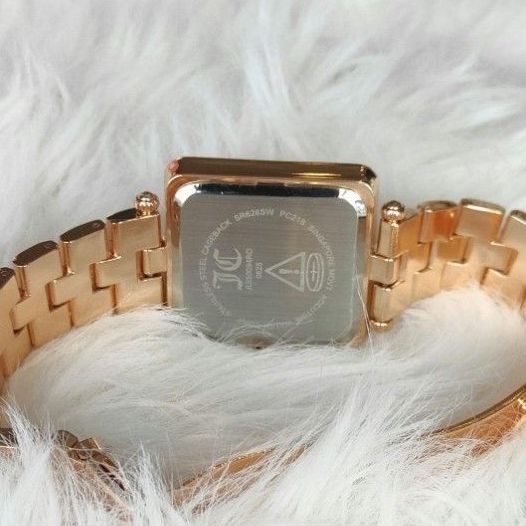 Juicy Couture Women’s Watch Pink Gold Pave Set Stylish Sparkling Quartz
