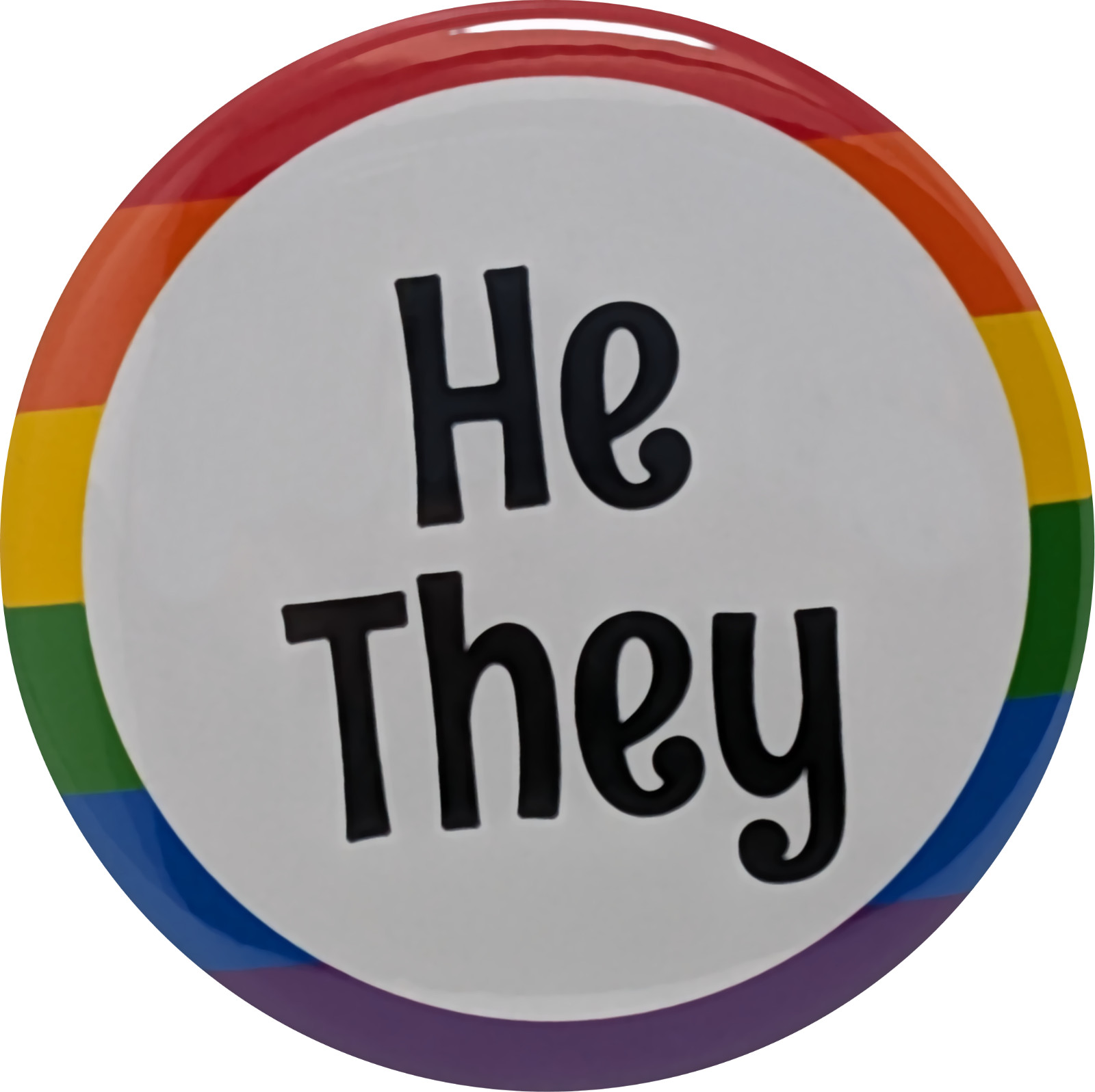 Pronoun Pins Variety Pack 1.25″ Buttons LGBTQ Pride – bulk pack of 96 pins