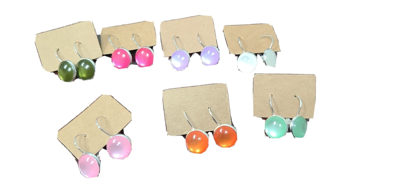 Beautiful set of handmde earrings, 12mm. Cadmium, lead and nickle free.