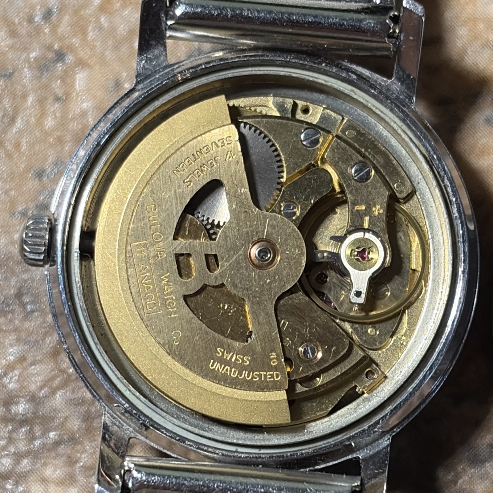 Vtg BULOVA Sea King Men’s Automatic 11 ANACD Watch Date Blue dial (Repair) READ