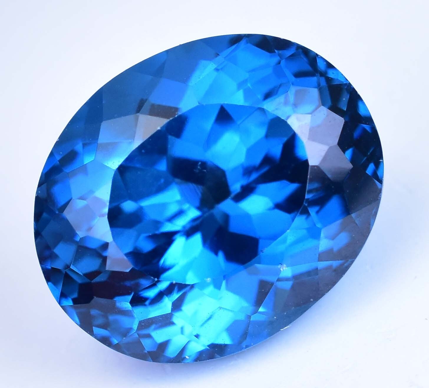 18.45 Ct Flawless Natural Ceylon Blue Spinel AGL Certified Oval Shape Gemstone