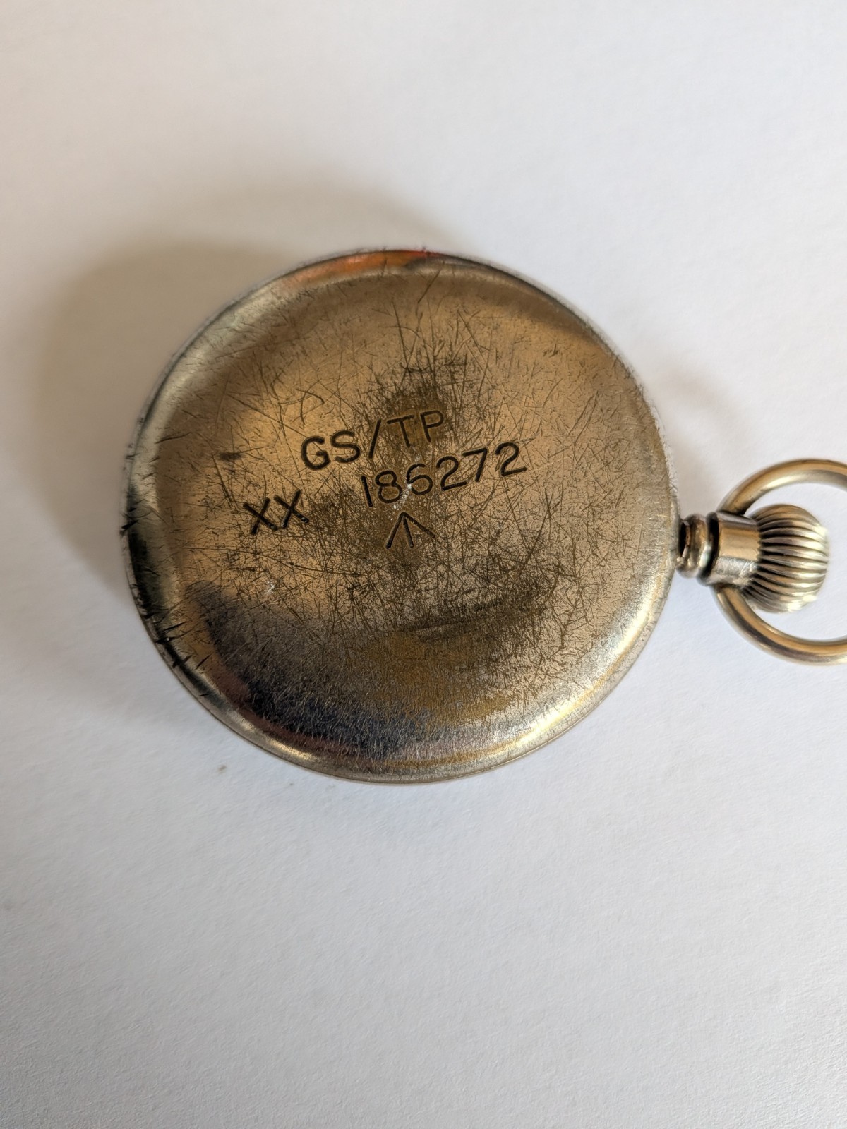 WW2 ‘DAMAS’ GSTP POCKET WATCH MILITARY SPARES OR REPAIRS