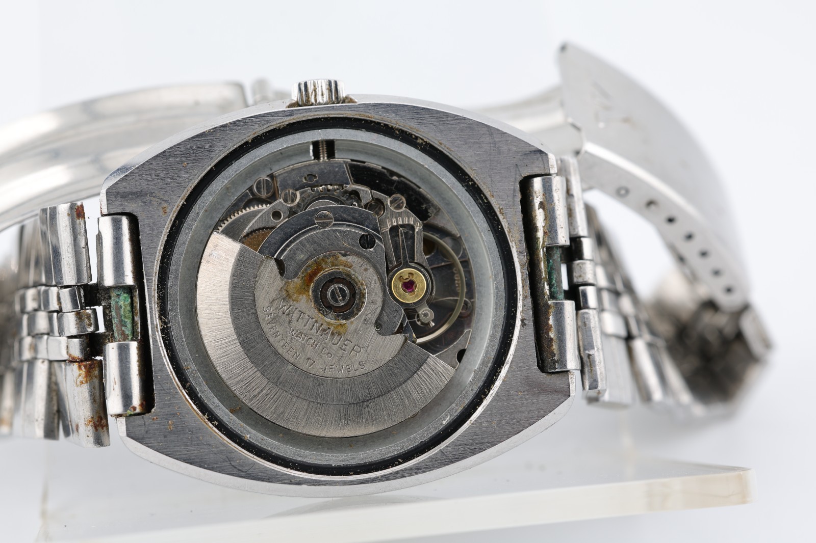 WITTNAUER GENEVE AUTOMATIC 17j WATCH cal. ETA 2790, 36.7×41.7mm CASE, RUNS (HQ)