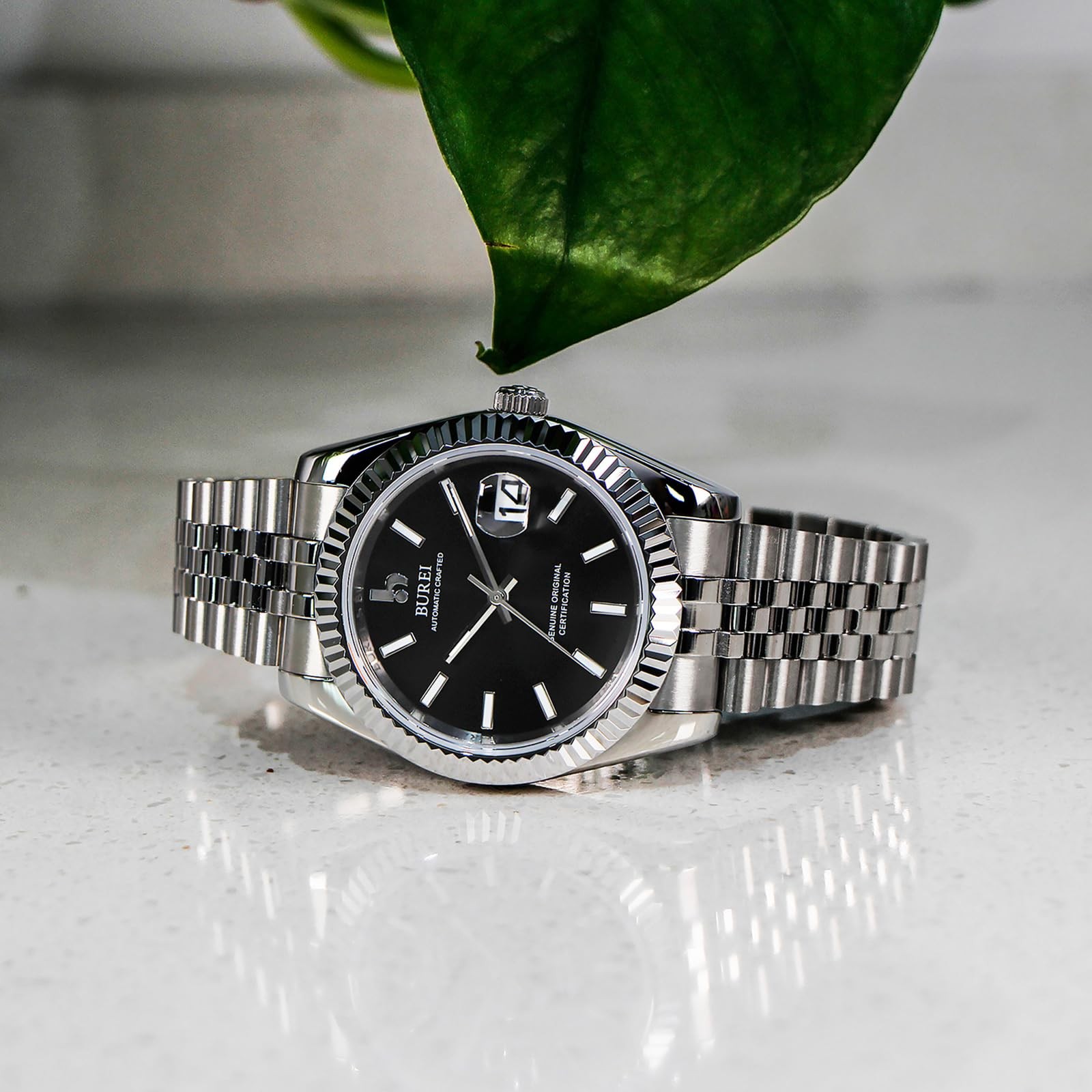 Men’s Classic Luxury Watch Stainless Steel Waterproof Machine Watch Fashion D…