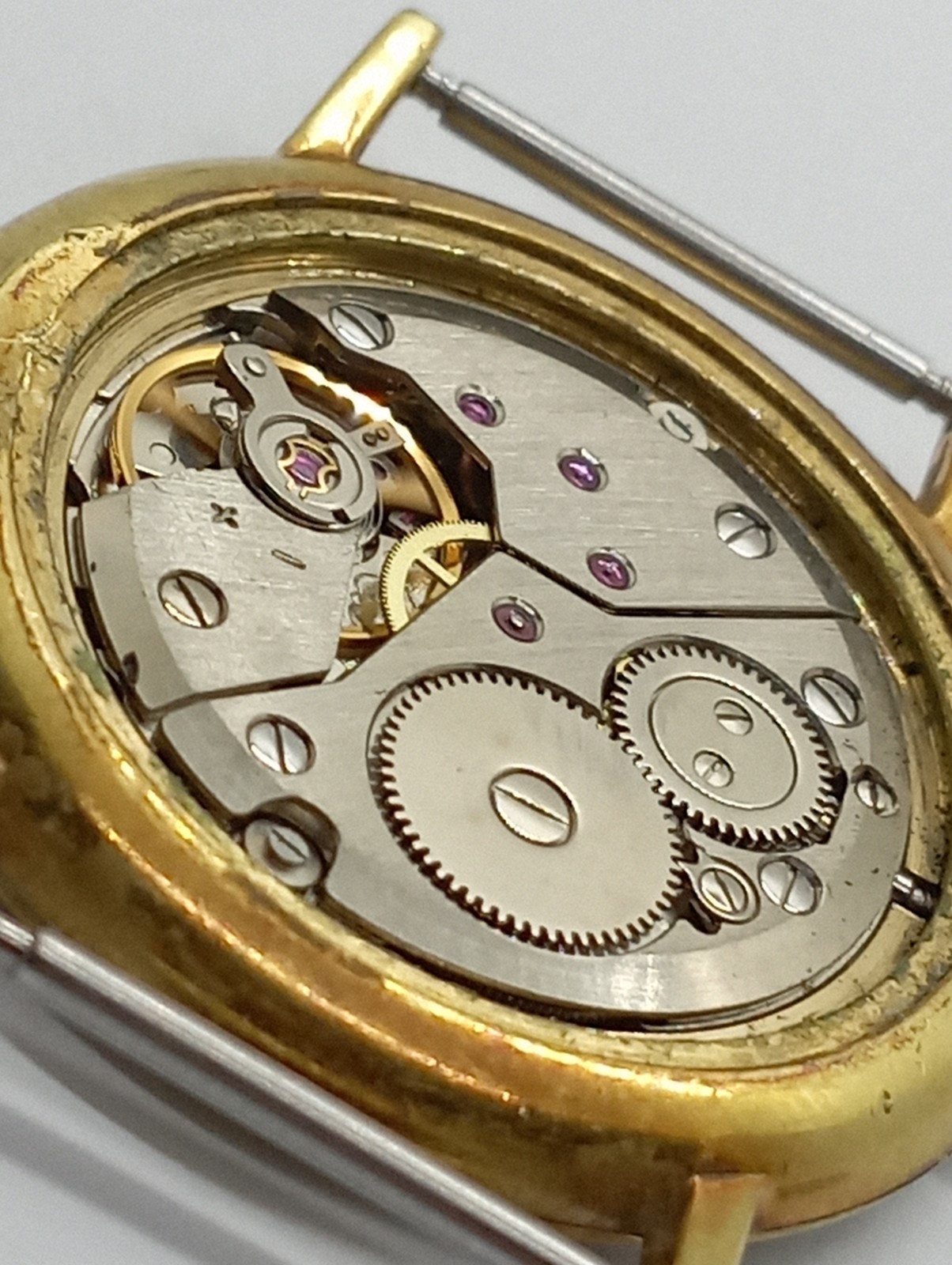 VTG Unique M&M Black Dial Gold Plated Cal. Peseux 7001 (ETA) 6mm. Thickness Work