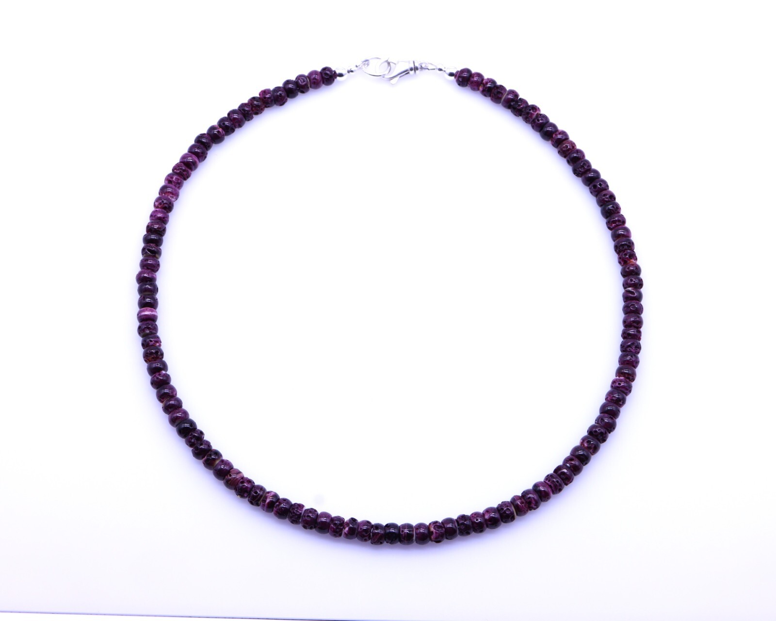 Purple Spiny Oyster Pueblo Navajo Southwestern Native American Ceremony Necklace