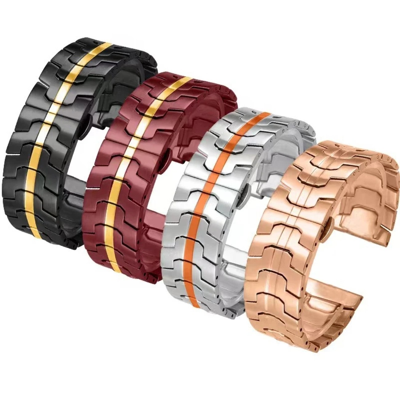 22mm Titanium Color Strap Stainless Steel Band For Watch 5/4/3 GT6 Pro GT5 46mm