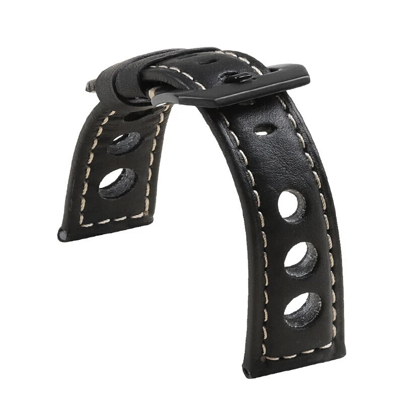 New Correa De Reloj De Piel De Vaca Pulsera De Cuero Genuino De 20mm 22mm Y 24mm