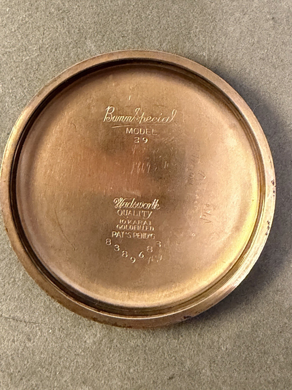 ILLINOIS 161 BUNN SPECIAL 60-HR. 21j 10k GF OF MONTGOMERY 16s RR POCKET WATCH 31