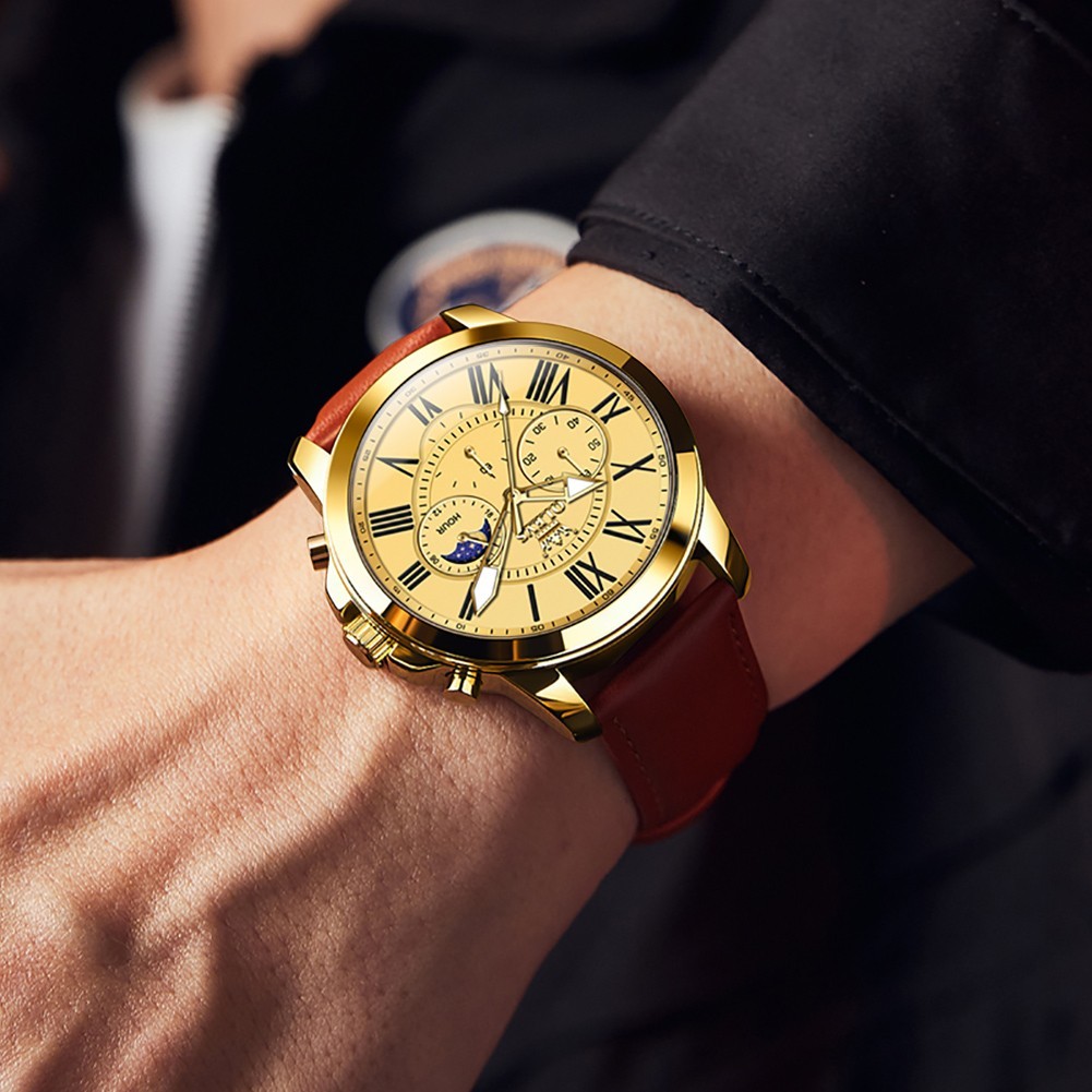 OLEVS Japan Movement Luxury Classics Male Gift Business Quartz Wristwatch 3632
