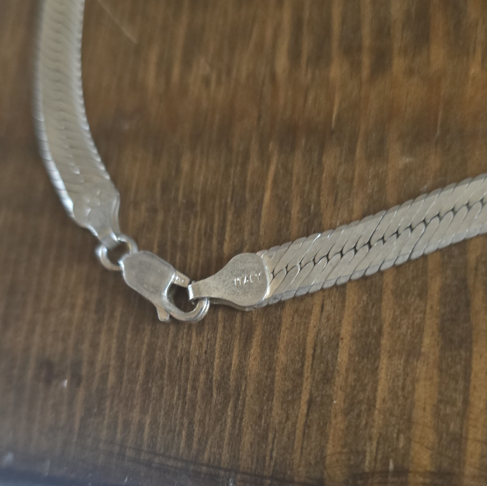 925 Sterling Silver Italian Chain Necklace w/ Lobster Clasp, Italy Sourced