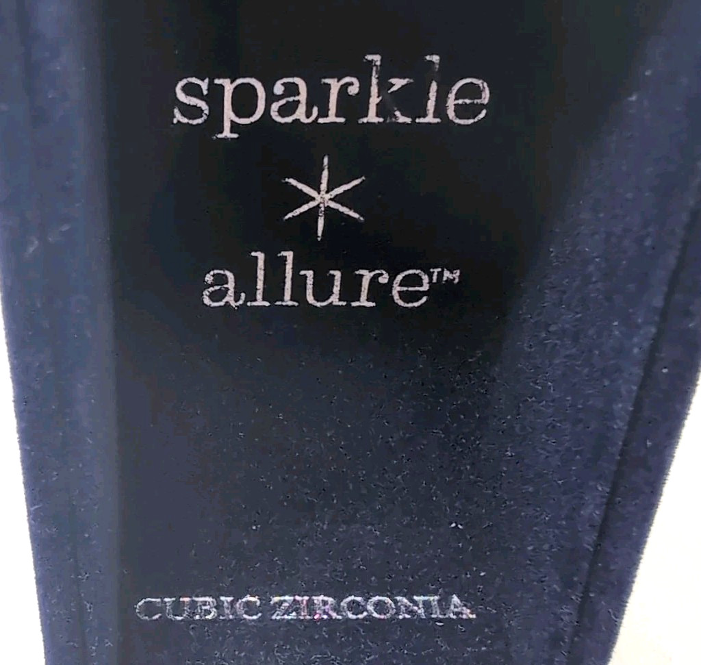 Sparkle Allure Cubic Zirconia Fine Silver Plate Oval Hinged Bangle Bracelet NEW
