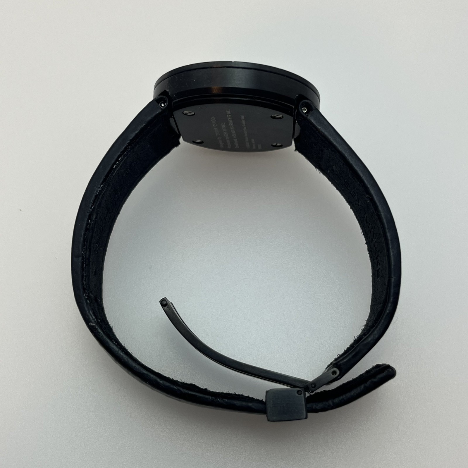 Seiko Issey Miyake TOKUJIN YOSHIOKA Qz Watch Japan Minimalist Black Leather#623B