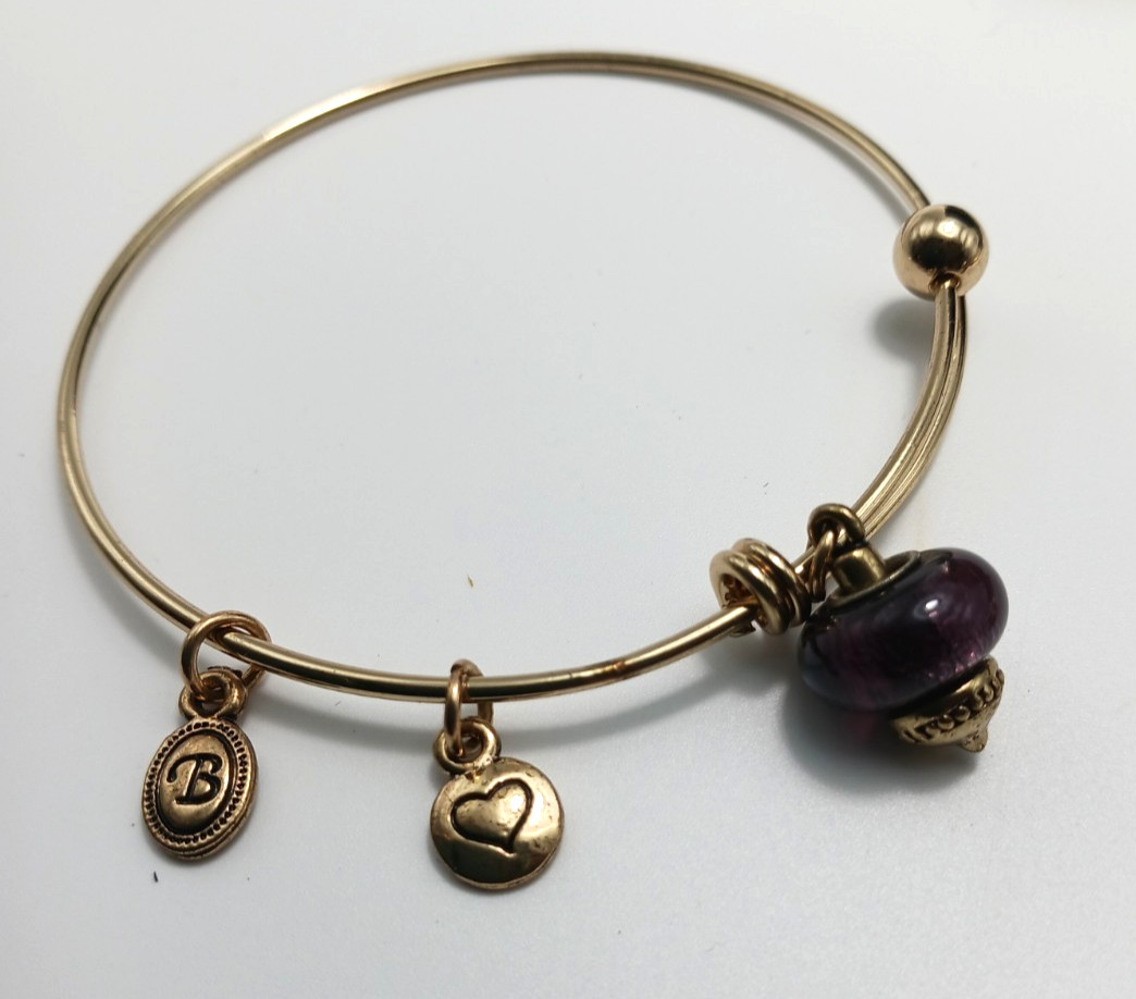 Bella Perlina “Happiness Is Being A Grandma” 3 Bangle Charm Braclets