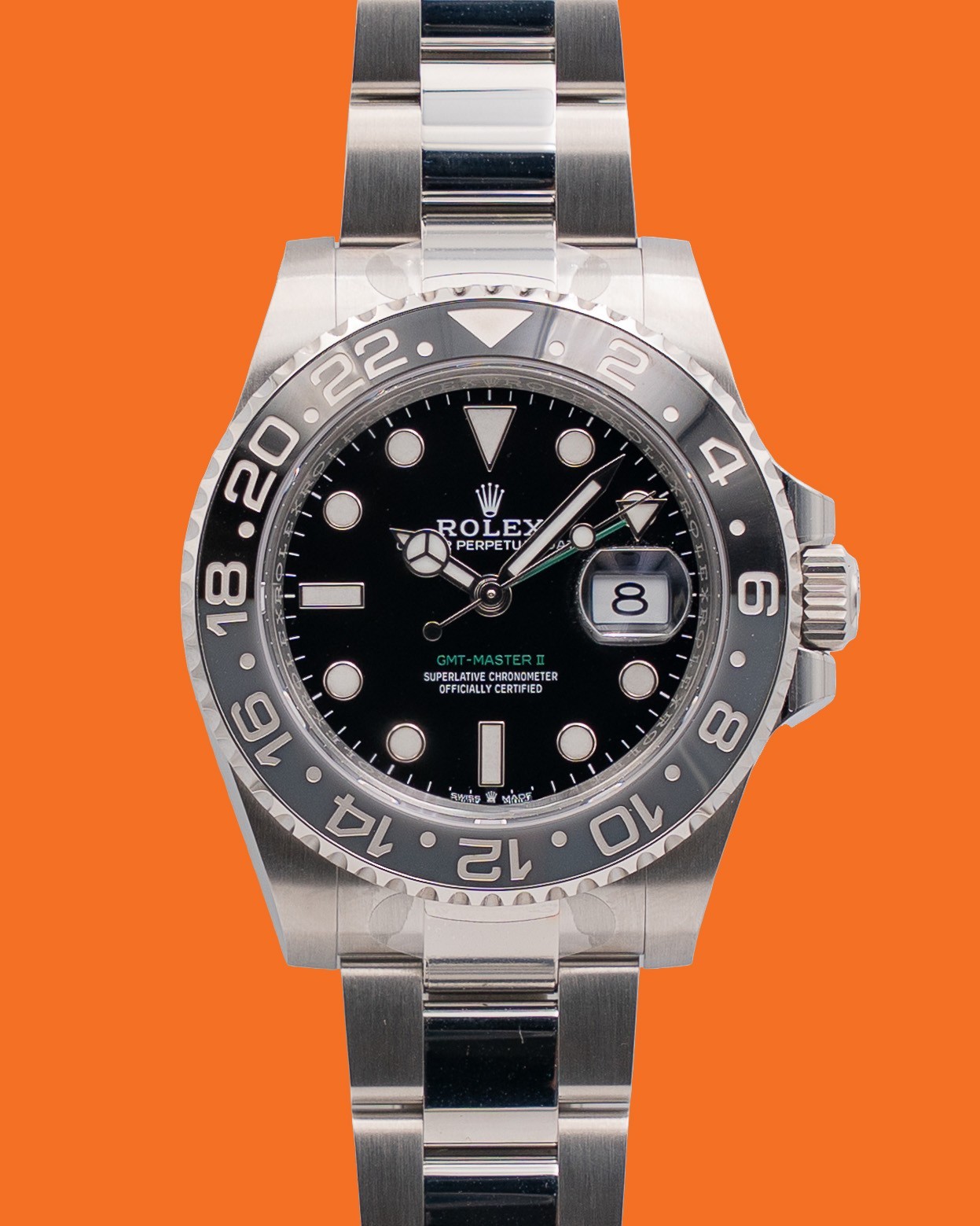 STICKERED Rolex GMT-Master II 40mm 126710GRNR Bruce Wayne Oyster 2026