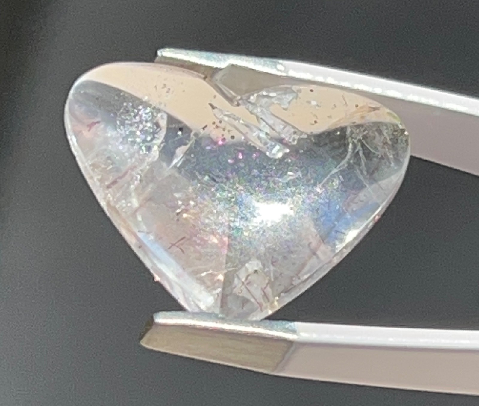PFS-2 Pink Fire Quartz 10.40ct 20x16x7mm Brazil one mine worldwide