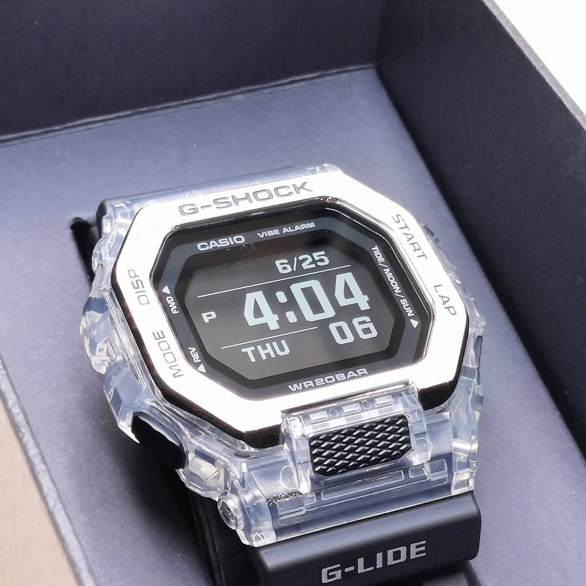 CASIO G SHOCK G LIDE GBX 100S 1JF Bluetooth Tide Graph MIP LCD 20 ATM Waterproof