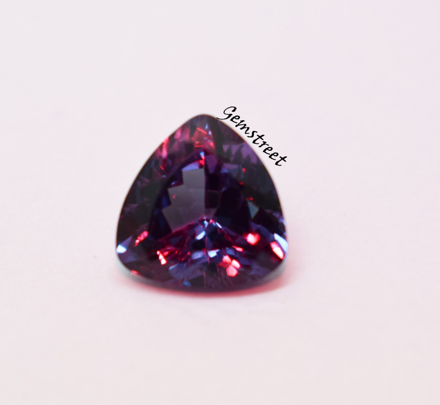 Rare 4 Ct Natural Alexandrite Trillion Cut Amazing Color Change Certified Loose