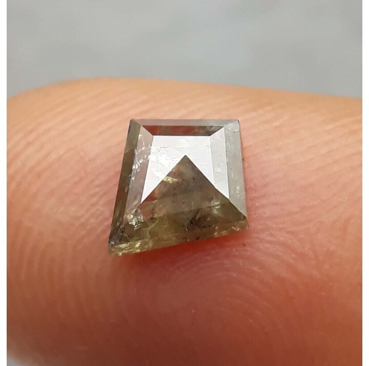 0.70 Ct,Natural Loose Diamone,Kite Shape Diamond,Fancy Green Color Diamond, Ring