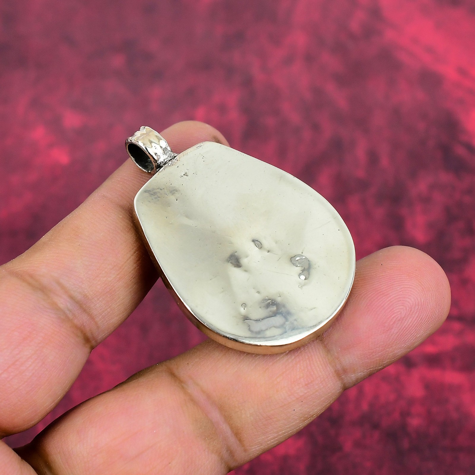Coral ,Turquoise Gemstone Handmade 925 Sterling Silver Bohemian Jewelry Pendant