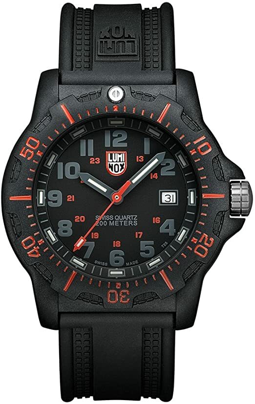 Luminox Navy Seal 8815 Black/Red Dial Carbonox Swiss Quartz 200M Men’s Watch