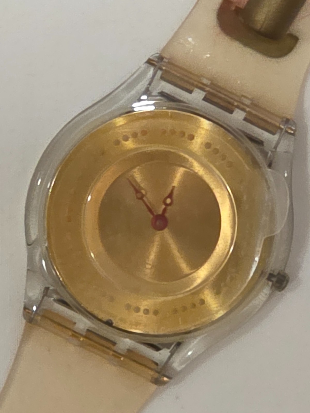 Rare 2003 Swatch Skin PLUME DE FETE SFK136 Ultra-Thin Swiss Watch Vintage