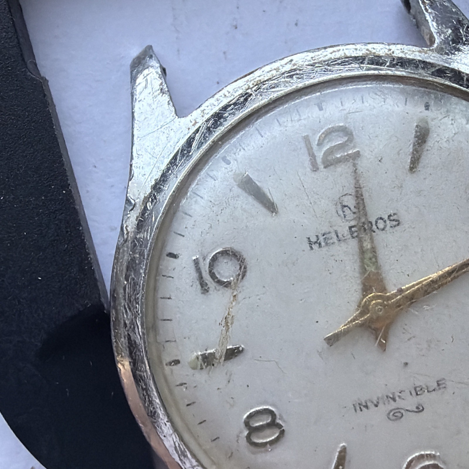 AV24 VTG Mechanical Wind Helbros Automatic Rare 32mm Mens Watch Repairs As Is**