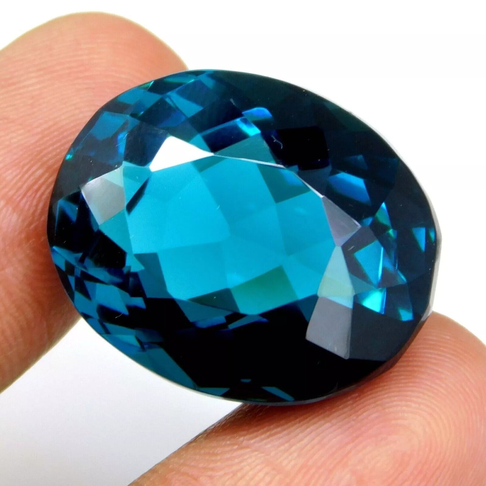 Blue Grandidierite 40-42 Ct High Lustrous Natural Oval Cut Certified Gemstone
