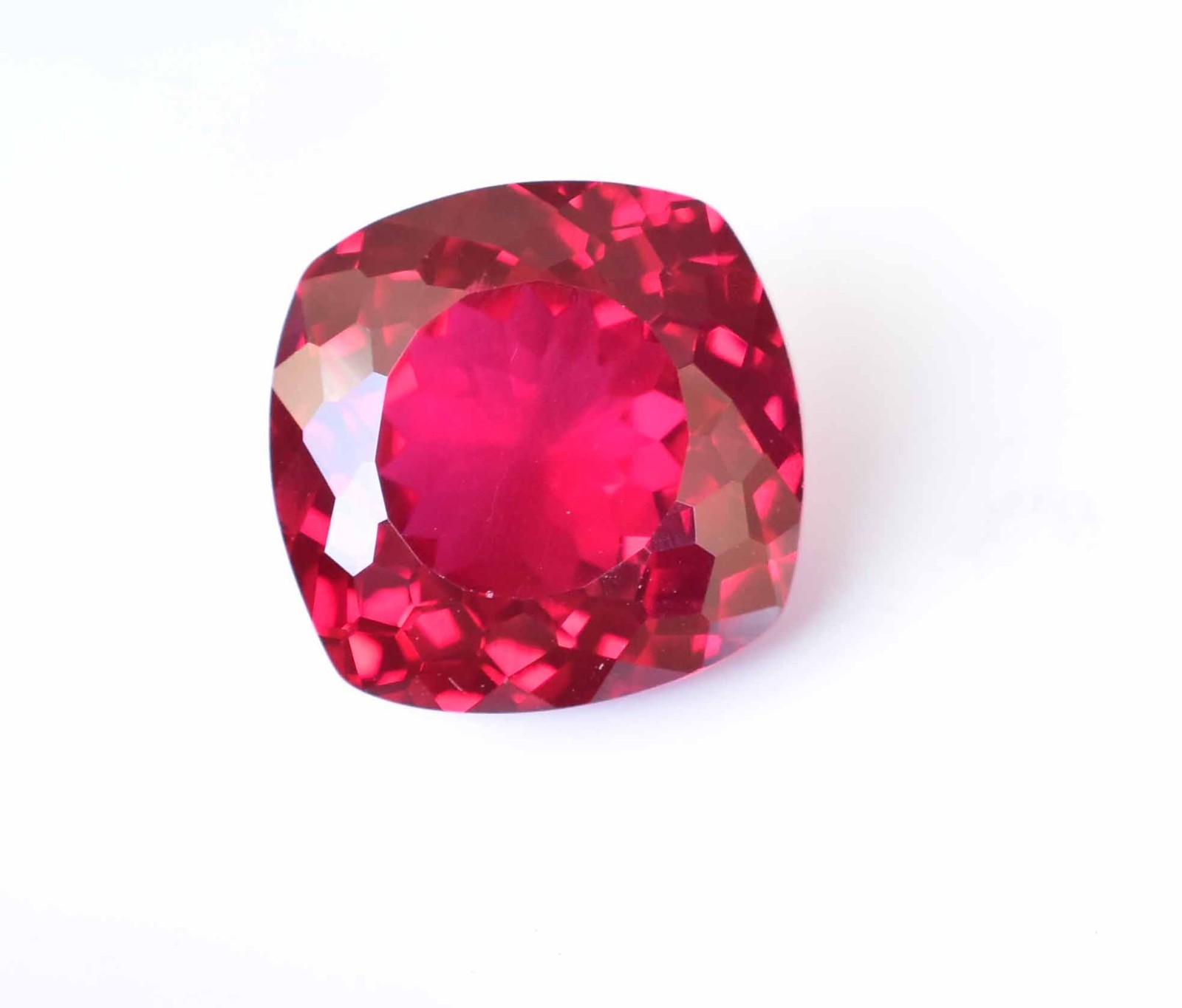 10.00Ct Natural Myanmar Red Spinel Certified Cushion Cut Flawless Loose Gemstone