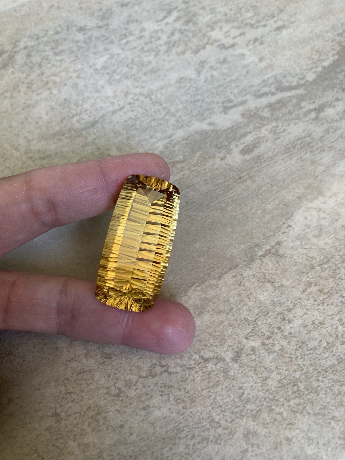 100% Natural BIG 88.1 ct Honey Yellow Citrine