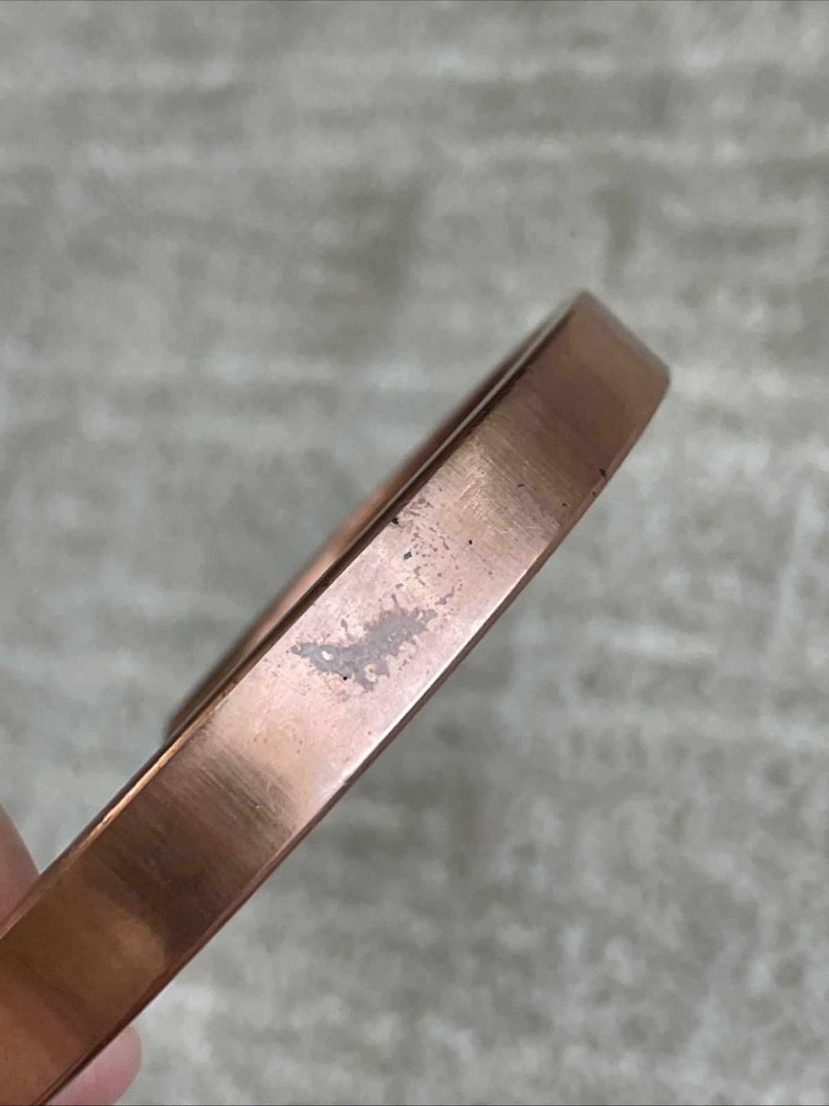 Copper Bracelet Cuff 45 Grams 7.25” 9mm wide