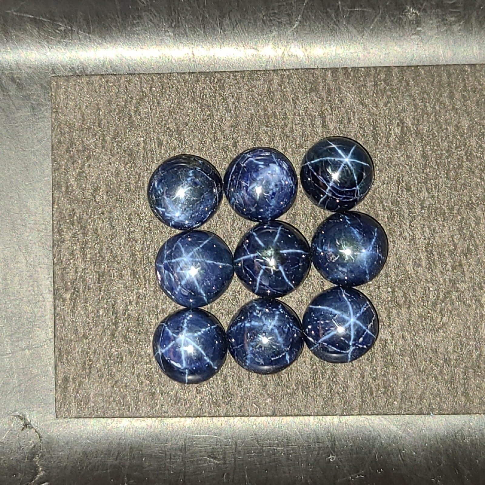 Blue Star Sapphire (Diffused) 8mm Round Cabochon Loose Gemstone(s)