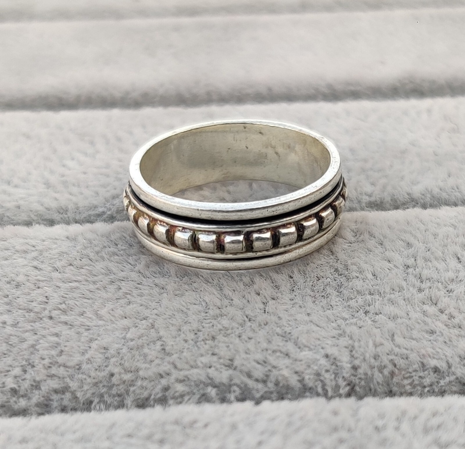 Spinner Ring, Silver Ring Band Ring Designer Ring Silver Jewelry 7.5 SIZE