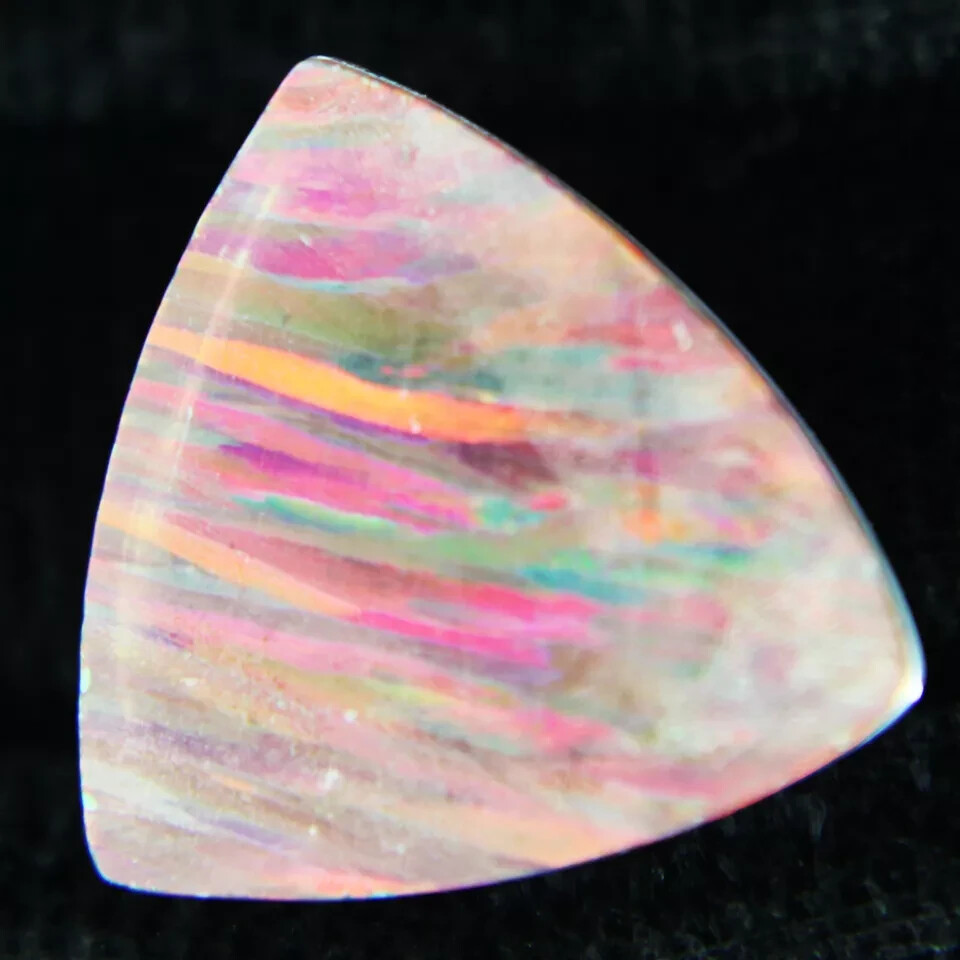 Certified Doublet Opal Shine Rainbow Fire Color 6.75 Ct Natural Loose Gemstones