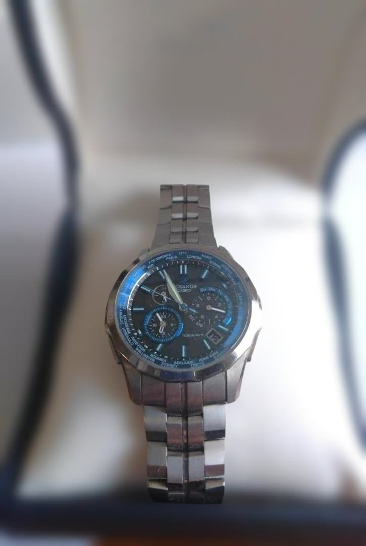 Casio Oceanus Manta OCW-S1400-1AJF Solar Atomic Multiband 6 Titanium Watch Japan
